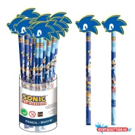 Sonic a sündisznó Rush HB grafit ceruza forma radír véggel