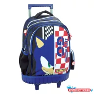 Sonic a sündisznó Champion Racer prémium gurulós iskolatáska, táska 42 cm