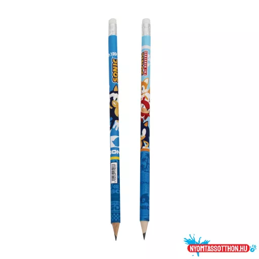 Sonic a sündisznó Trio HB grafit ceruza radír véggel