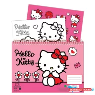 Hello Kitty Sweetheart A/4 spirál vázlatfüzet 40 lapos matricával
