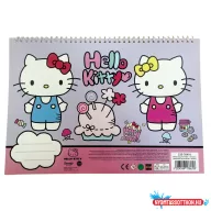 Hello Kitty World A/4 spirál vázlatfüzet 40 lapos matricával