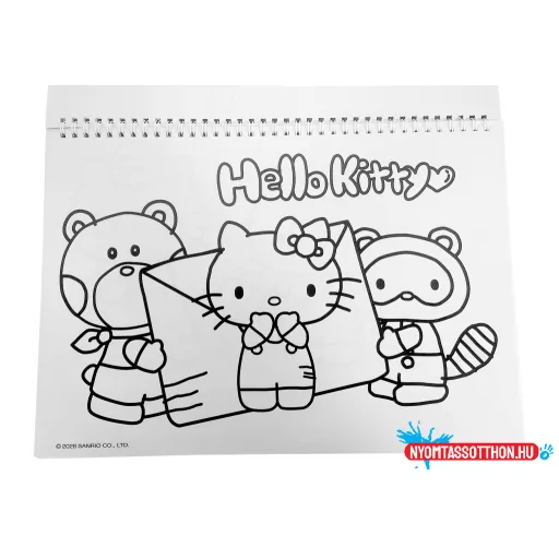Hello Kitty World A/4 spirál vázlatfüzet 40 lapos matricával