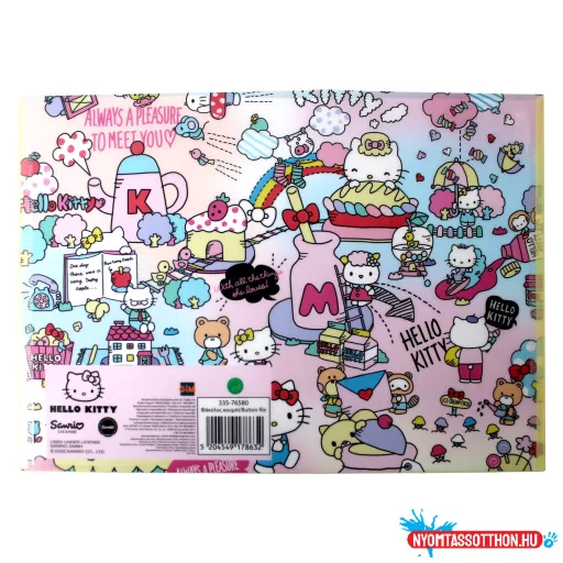 Hello Kitty World A/4 irattartó tasak