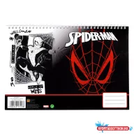 Pókember World of Webs A/4 spirál vázlatfüzet, 30 lapos