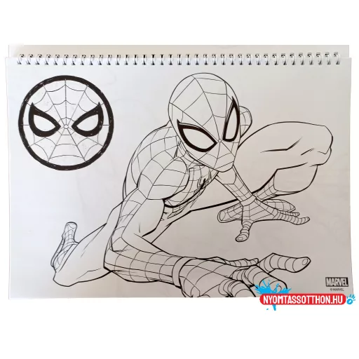 Pókember World of Webs A/4 spirál vázlatfüzet 40 lapos matricával