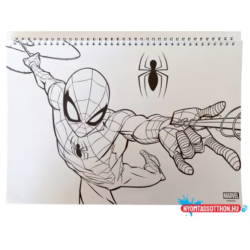 Pókember World of Webs A/4 spirál vázlatfüzet 40 lapos matricával