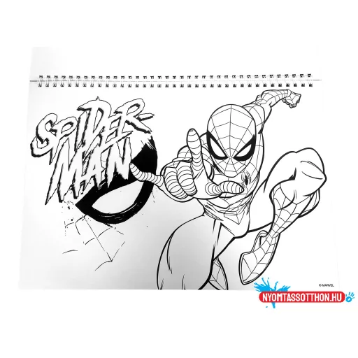Pókember Miles Morales A/4 spirál vázlatfüzet 40 lapos matricával
