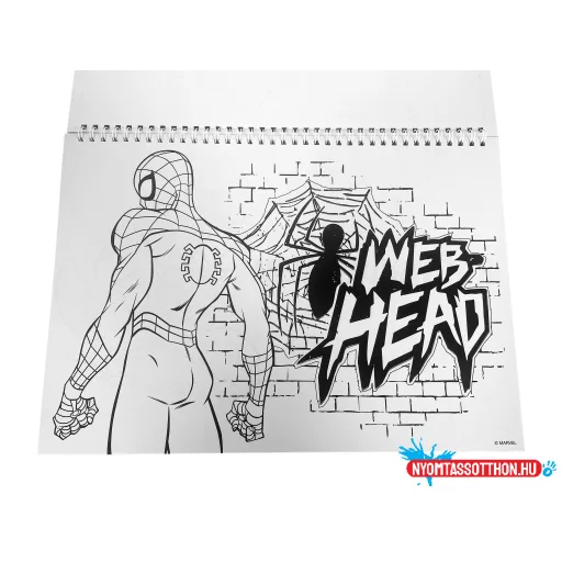 Pókember Miles Morales A/4 spirál vázlatfüzet 40 lapos matricával