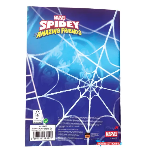 Pókember Spidey Ultimate B/5 vonalas füzet 40 lapos