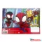 Pókember Spidey Web A/4 spirál vázlatfüzet 40 lapos matricával