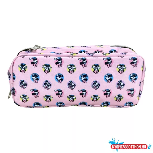 Disney Minnie Pretty in Pink 2 rekeszes tolltartó 26 cm
