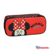 Disney Minnie Red Dots 2 rekeszes tolltartó 26 cm