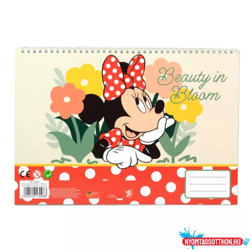 Disney Minnie Nomadic Spirit A/4 spirál vázlatfüzet 40 lapos matricával