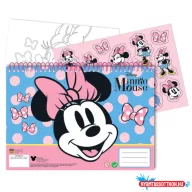 Disney Minnie Joy A/4 spirál vázlatfüzet 40 lapos matricával