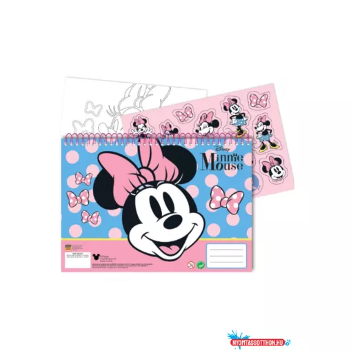 Disney Minnie Joy A/4 spirál vázlatfüzet 40 lapos matricával