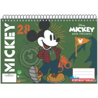 Disney Mickey Hike A/4 spirál vázlatfüzet 30 lapos