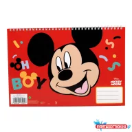 Disney Mickey Oh Boy A/4 spirál vázlatfüzet, 30 lapos