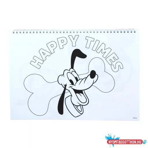 Disney Mickey Oh Boy A/4 spirál vázlatfüzet 40 lapos matricával