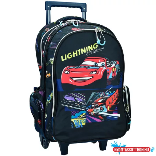 Disney Verdák Lightning gurulós iskolatáska, táska 46 cm