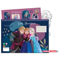 Disney Jégvarázs Explore A/4 spirál vázlatfüzet 40 lapos matricával