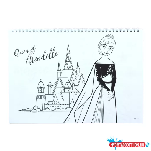 Disney Jégvarázs Heart A/4 spirál vázlatfüzet 40 lapos matricával