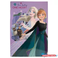 Disney Jégvarázs One Heart B/5 vonalas füzet 40 lapos