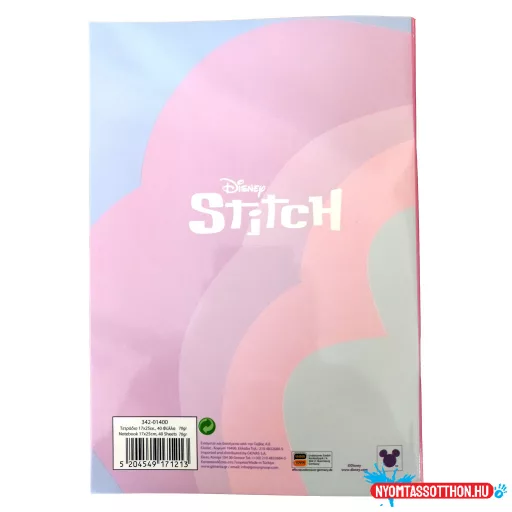 Disney Lilo és Stitch, A csillagkutya Space Rocks B/5 vonalas füzet 40 lapos