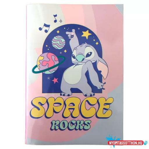 Disney Lilo és Stitch, A csillagkutya Space Rocks B/5 vonalas füzet 40 lapos