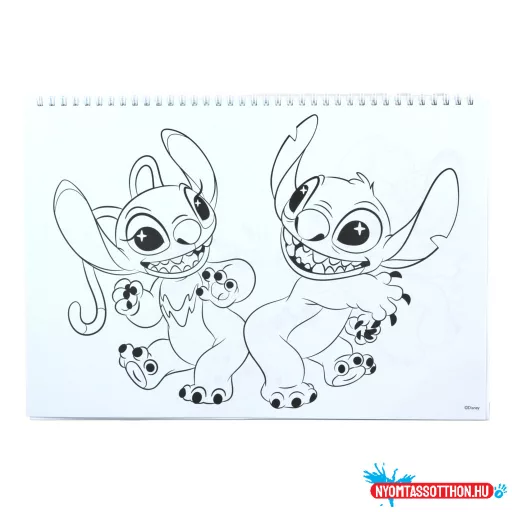 Disney Lilo és Stitch, A csillagkutya Blast A/4 spirál vázlatfüzet 40 lapos matricával