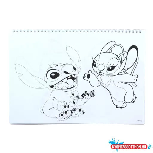 Disney Lilo és Stitch, A csillagkutya Blast A/4 spirál vázlatfüzet 40 lapos matricával