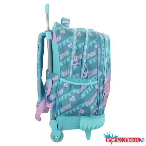 Disney Lilo és Stitch, A csillagkutya Brush It Out prémium gurulós iskolatáska, táska 46 cm