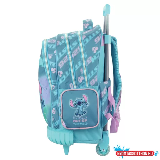 Disney Lilo és Stitch, A csillagkutya Brush It Out prémium gurulós iskolatáska, táska 46 cm