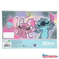 Disney Lilo és Stitch, A csillagkutya Universe A/4 spirál vázlatfüzet, 30 lapos