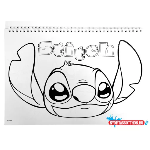 Disney Lilo és Stitch, A csillagkutya Universe A/4 spirál vázlatfüzet 40 lapos matricával