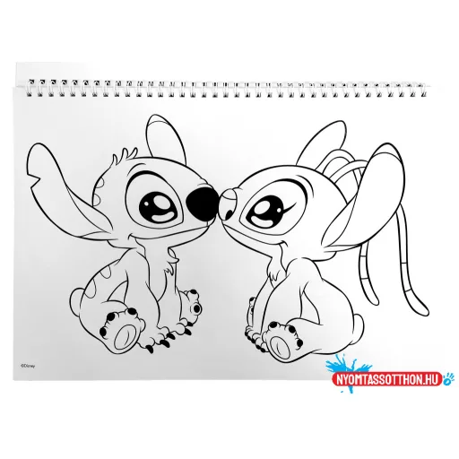 Disney Lilo és Stitch, A csillagkutya Universe A/4 spirál vázlatfüzet 40 lapos matricával