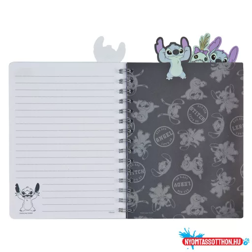 Disney Lilo és Stitch, A csillagkutya Brush It Out A5 notesz, jegyzetfüzet regiszterekkel