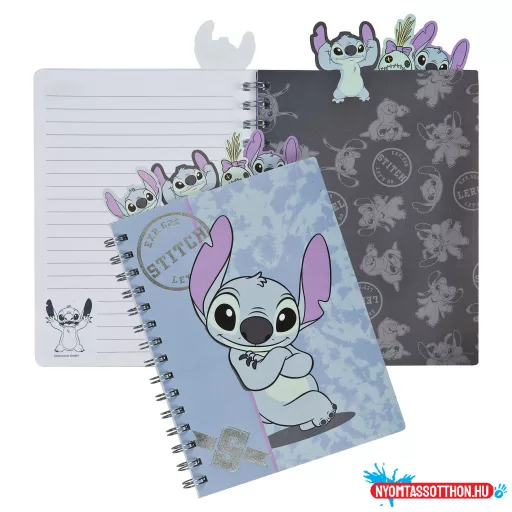 Disney Lilo és Stitch, A csillagkutya Brush It Out A5 notesz, jegyzetfüzet regiszterekkel