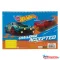Hot Wheels Runner A/4 spirál vázlatfüzet, 30 lapos