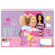 Barbie Happy Thoughts A/4 spirál vázlatfüzet, 30 lapos