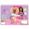 Barbie Happy Thoughts A/4 spirál vázlatfüzet, 30 lapos