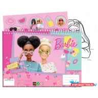 Barbie Happy Thoughts A/4 spirál vázlatfüzet 40 lapos matricával
