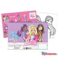 Barbie Paints A/4 spirál vázlatfüzet 40 lapos matricával
