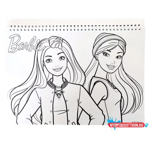 Barbie Paints A/4 spirál vázlatfüzet 40 lapos matricával
