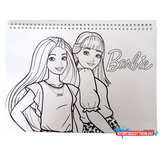 Barbie Paints A/4 spirál vázlatfüzet 40 lapos matricával