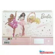 Barbie Ballerina A/4 spirál vázlatfüzet 40 lapos matricával
