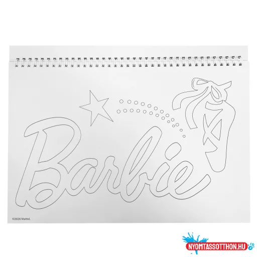 Barbie Ballerina A/4 spirál vázlatfüzet 40 lapos matricával