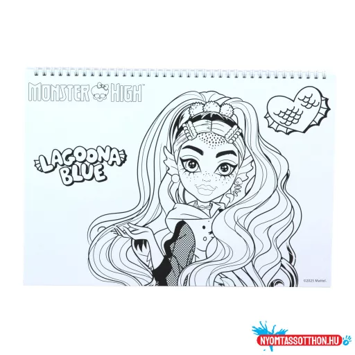Monster High Crew A/4 spirál vázlatfüzet 40 lapos matricával