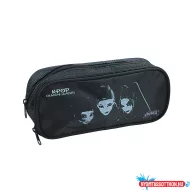K-pop Démonvadászok Black 2 rekeszes tolltartó 26 cm
