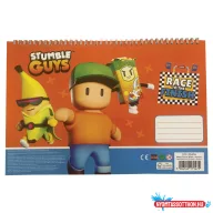 Stumble Guys Race A/4 spirál vázlatfüzet 40 lapos matricával