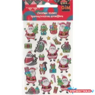 Karácsonyi Santa bubble matrica
